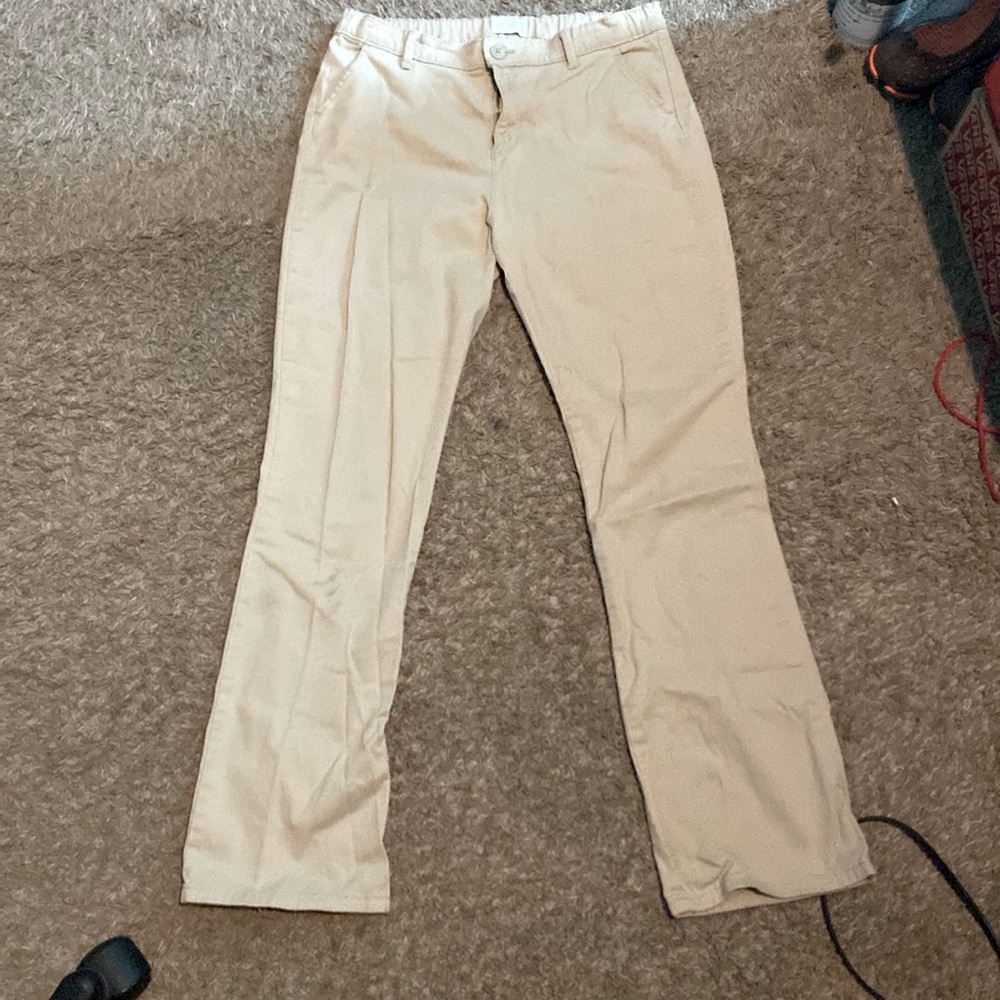 Tan school pants for girls